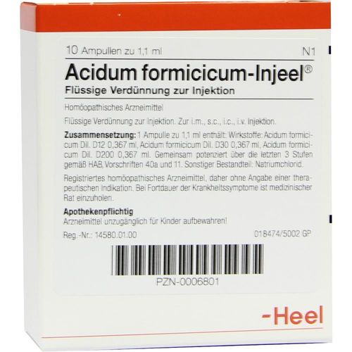 Acidum Formic Inj 10 ST