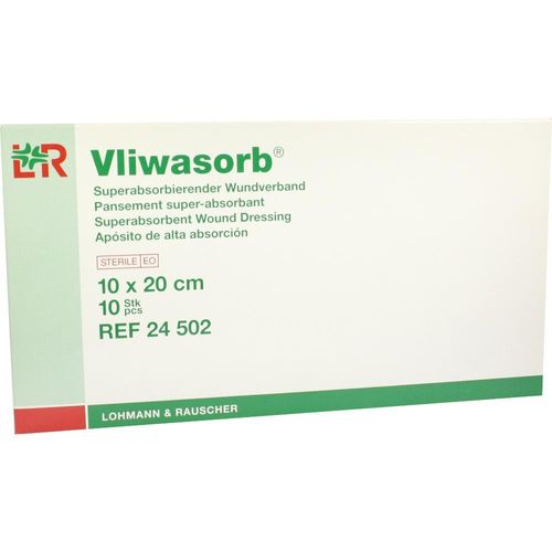 Vliwasorb Superabsorbierend.wundverband10x20cm Ste 10 ST