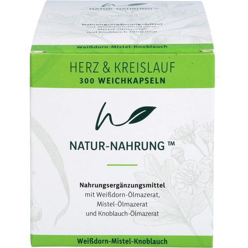 Natur-Nahrung Herz & Kreislauf- Weißd+mistel+knobl 300 ST