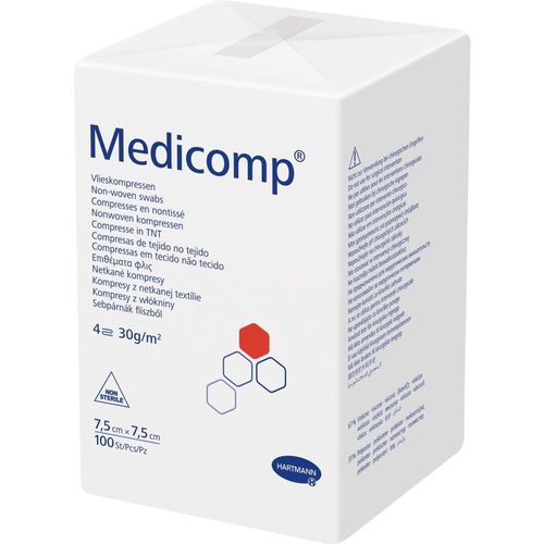 Medicomp Unsteril7.5x7.5cm 100 ST