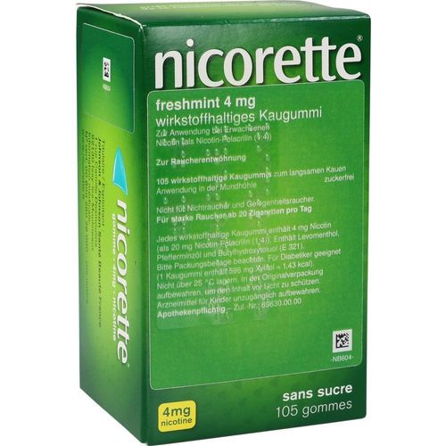 Nicorette 4mg Freshmint 105 ST