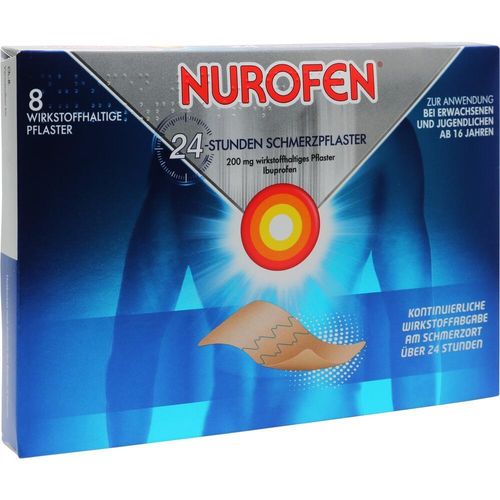 Nurofen 24-Stunden Schmerzpflaster 200mg Wirkst.pf 8 ST