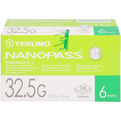 Terumo Nanopass 32.5 Pen Kanüle 0.22x6 Mm 100 ST