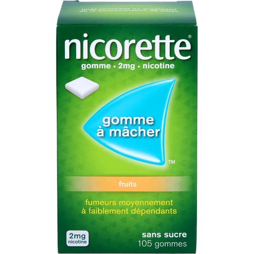 Nicorette 2 mg Freshfruit Kaugummi 105 ST