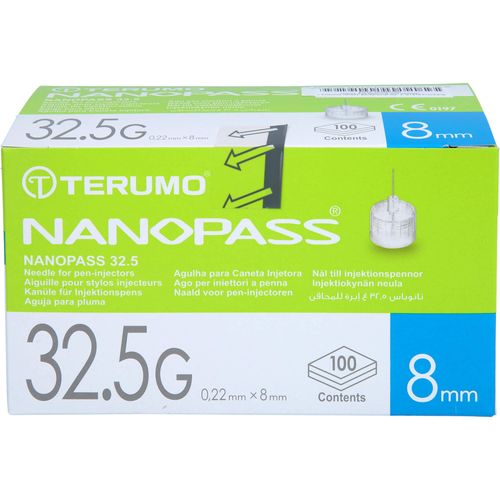 Nanopass 32.5 Pen Kanüle 0.22x8 Mm 100 ST