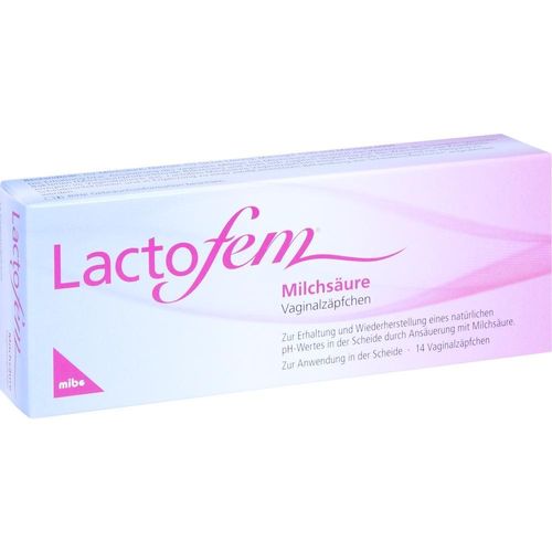 Lactofem Milchsäure Vaginalzäpfchen 14 ST