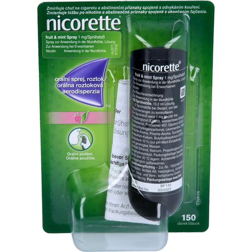 Nicorette Fruit & Mint Spray 1 mg/Sprühstoß 1 ST