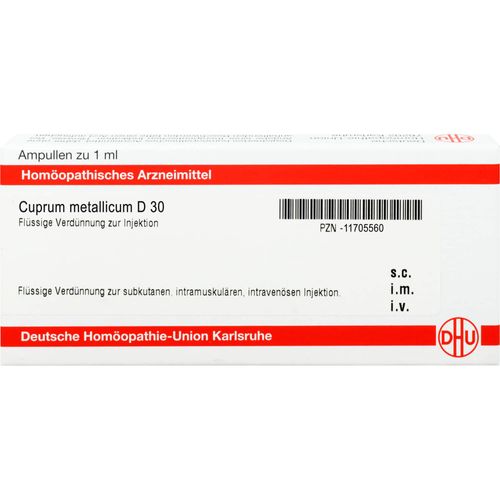 Cuprum Metallicum D30 Ampullen 8 ML