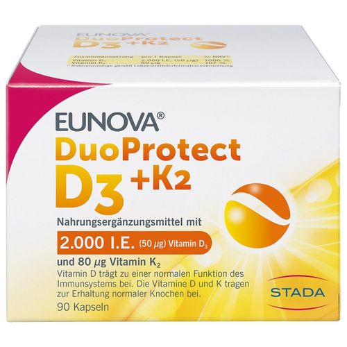 Eunova Duoprotect D3+k2 2000Ie/80Ug 90 ST