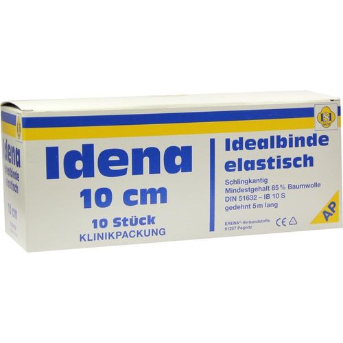 Idena (ap) Idealbinde Weiß M.n.ausfr.schlingk.10cm 10 ST