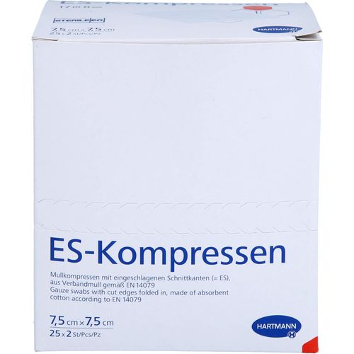 Es-Kompressen Steril 7.5x7.5 cm 8Fach 50 ST