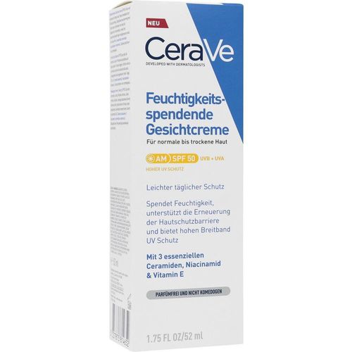 Cerave Feuchtigkeitsspendende Gesichtscreme SPF50 52 ML