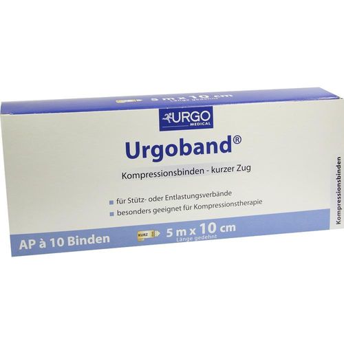 Urgoband Kurzzugbinde 5mx10cm ohne Cellophan 10 ST