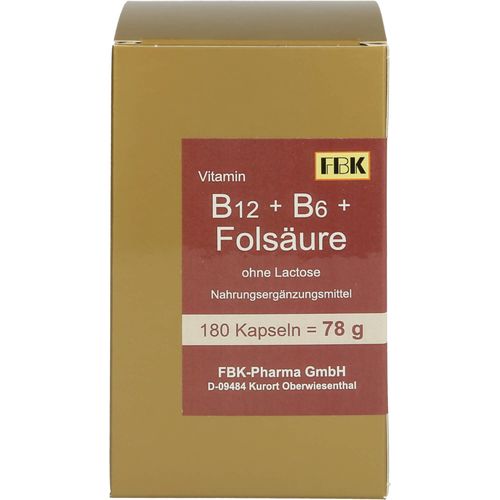 B12 + B6 + Folsäure ohne Lactose 180 ST