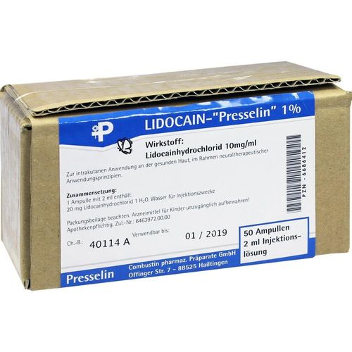 Lidocain-Presselin 1% 100 ML