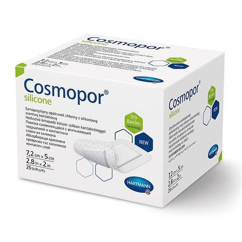 Cosmopor Silicone 7.2x5cm P25 25 ST