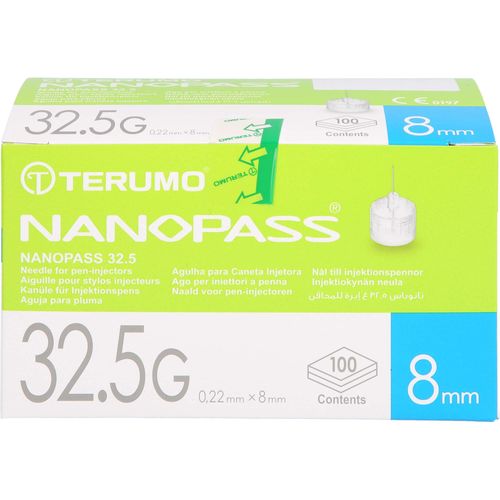 Nanopass 32.5G Pen Kanüle 32.5G 0.22x8Mm 100 ST