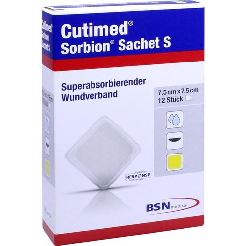 Cutimed Sorbion Sachet S 7.5x7.5cm 12 ST