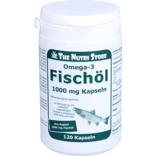 Omega-3 Fischöl 1000mg Kapseln 120 ST