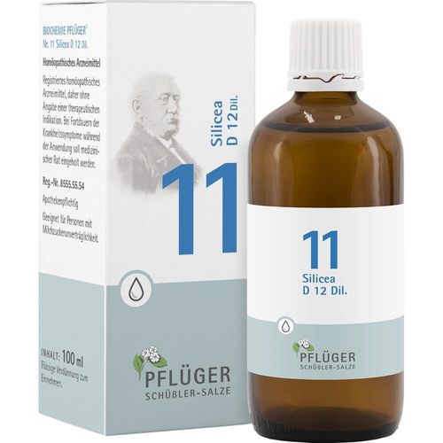 Biochemie Pflüger Nr. 11 Silicea D12 Dil. 100 ML