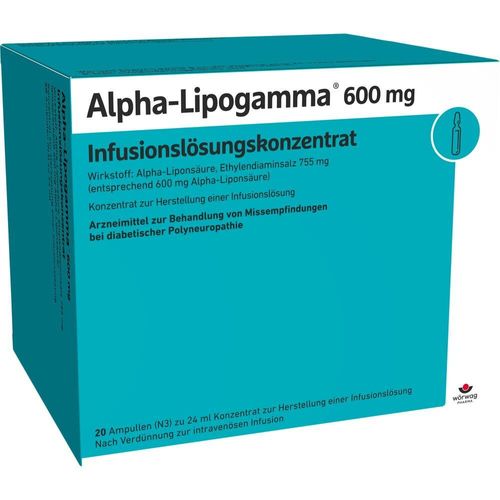 Alpha-Lipogamma 600 Infusionslösungskonzentrat 480 ML