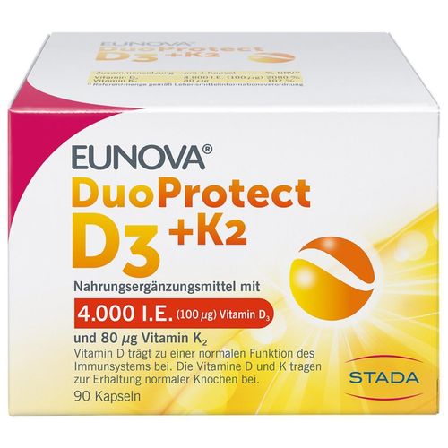 Eunova Duoprotect D3+k2 4000Ie/80Ug 90 ST