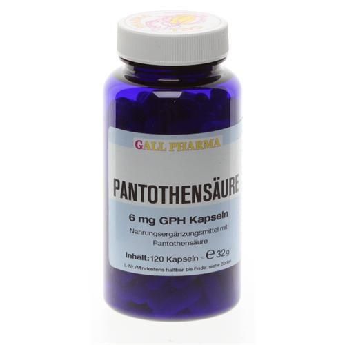 Pantothensäure 6mg Gph Kapseln 120 ST