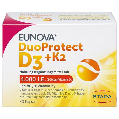 Eunova Duoprotect D3+k2 4000Ie/80Ug 30 ST