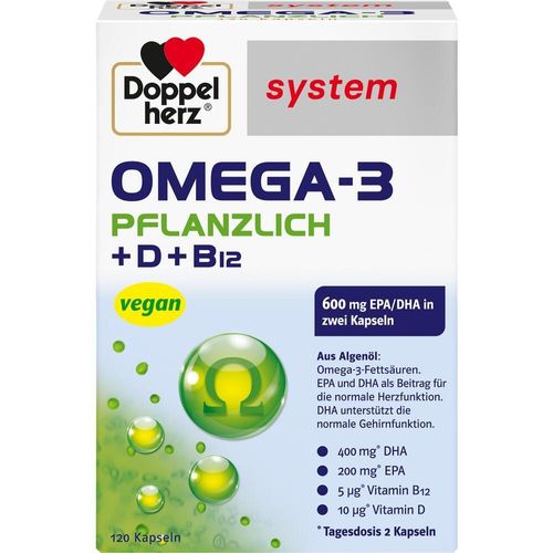 Doppelherz Omega-3 Pflanzlich System 120 ST