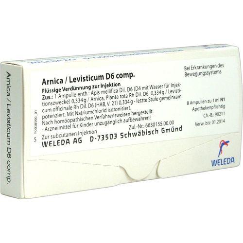 Arnica Levist D 6 Comp 8 ML