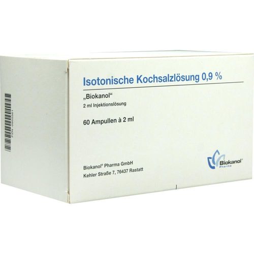 Isotonische Kochsalzlösung 0.9% Biokanol 120 ML