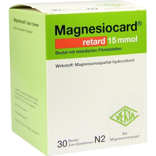 Magnesiocard Retard 15Mmol Btl.mit Retard. Fta 30 ST