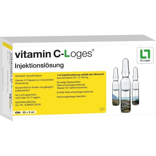 Vitamin C-Loges 5 ml Injektionslösung 250 ML