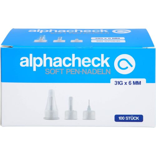 Alphacheck Soft Pen-Nadeln 6 Mm X 31G 100 ST