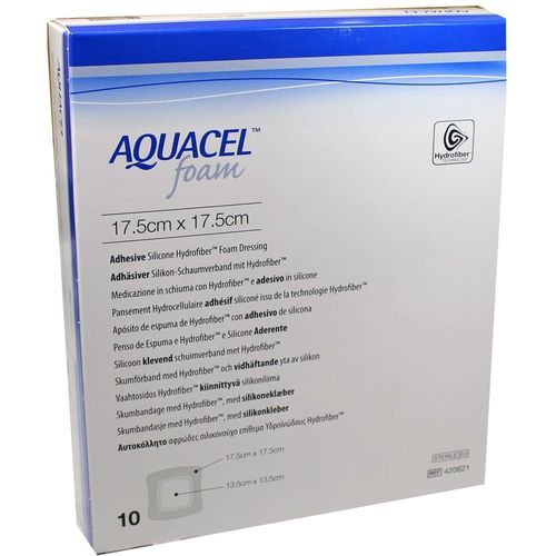 Aquacel Foam Adhäsiv 17.5x17.5cm 10 ST