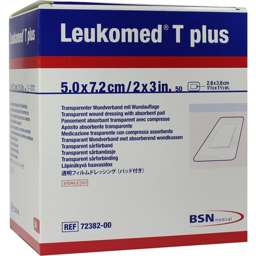 Leukomed Transp. Plus Sterile Pfl. 7.2x5 cm 50 ST