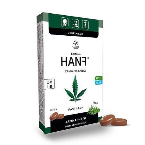 Hanf Bio Pastillen Thymian+minze 24 ST