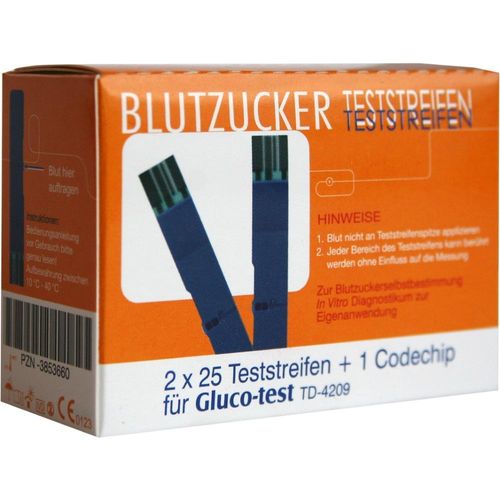 Gluco-Test Blutzuckerteststreifen 50 ST