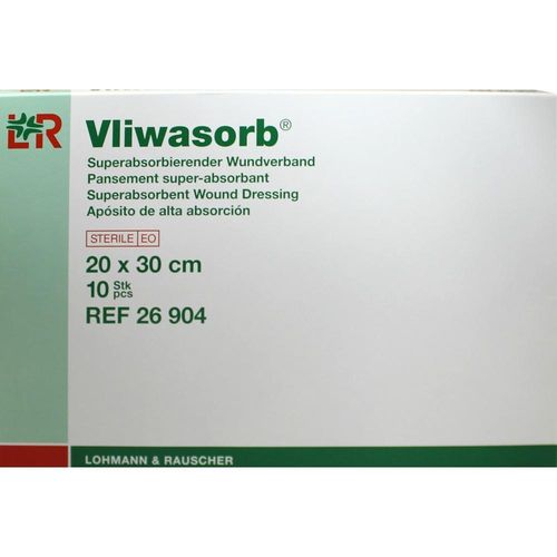 Vliwasorb Superabsorbierend.wundverband20x30cm Ste 10 ST