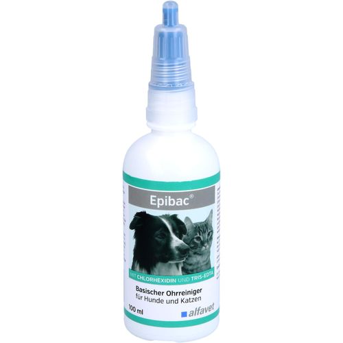 Epibac Basischer Ohrreiniger für Hunde und Katzen 100 ML