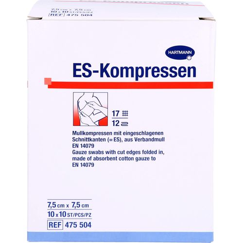 Es-Kompressen Steril 7.5x7.5cm 100 ST