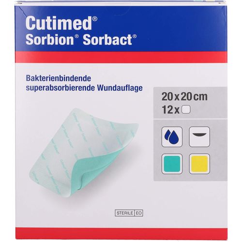 Cutimed Sorbion Sorbact 20x20cm 12 ST