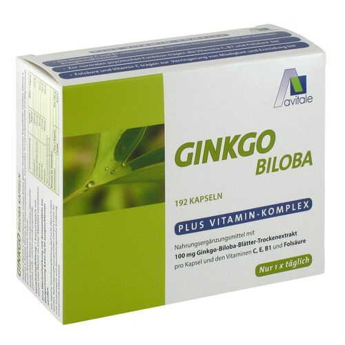 Ginkgo 100mg Kaps + B1 C+e 192 ST