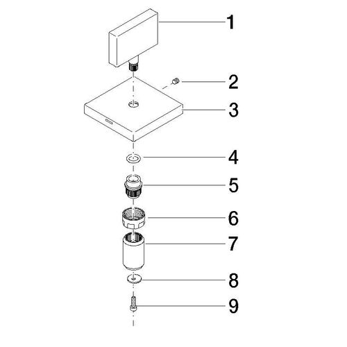 Dornbracht Griff für Seitenventil Ersatzteile 90207800204 60 x 75 x 60 mm Messing gebürstet (23kt Go 90207800204-28