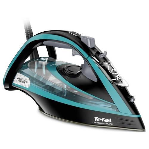 Tefal FV 9844 Ultimate Pure Dampfbügeleisen Schwarz, Grün 3200 W