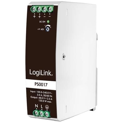 LogiLink PS0017 Hutschienen-Netzteil (DIN-Rail) 48 V 2.5 A 120 W Inhalt 1 St.