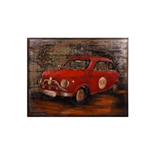 Harms Import & Vertriebs GmbH & Co. KG - 3D Metallbild rotes Auto