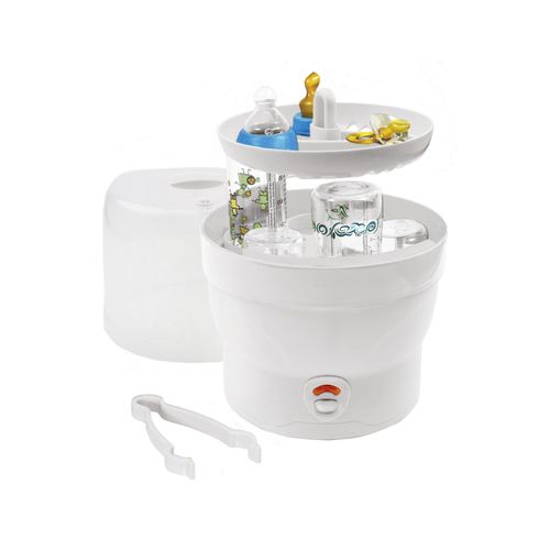 H+H BS 29w Babyflaschen Sterilisator für 6 Flaschen, Weiß