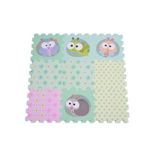 Moni Puzzlematte 9 teilig Puzzleteppich Teilegröße 31 x 31 cm EVA-Schaum grün