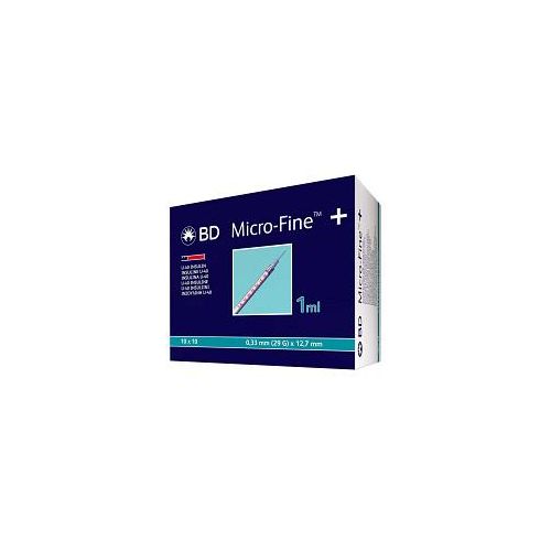 BD MICRO-FINE+ Insulinspr.1 ml U40 12,7 mm 100X1 ml